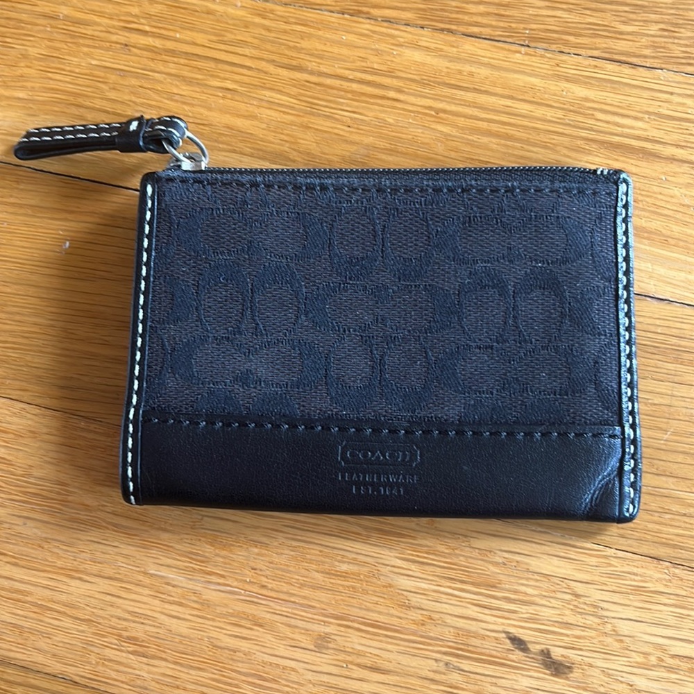 Coach keychain coin holder